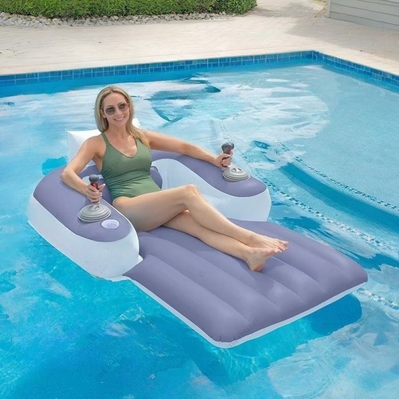 Pool Lounger Inflatable - Yeni Elektrikli Motorlu Şişme Su Üzerinde