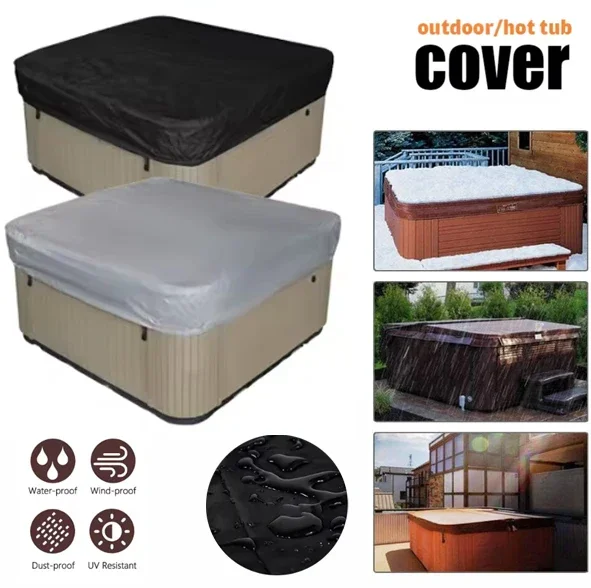 Pool Cover Waterproof - Spa Sıcak Küvet Toz Kapağı Küvet