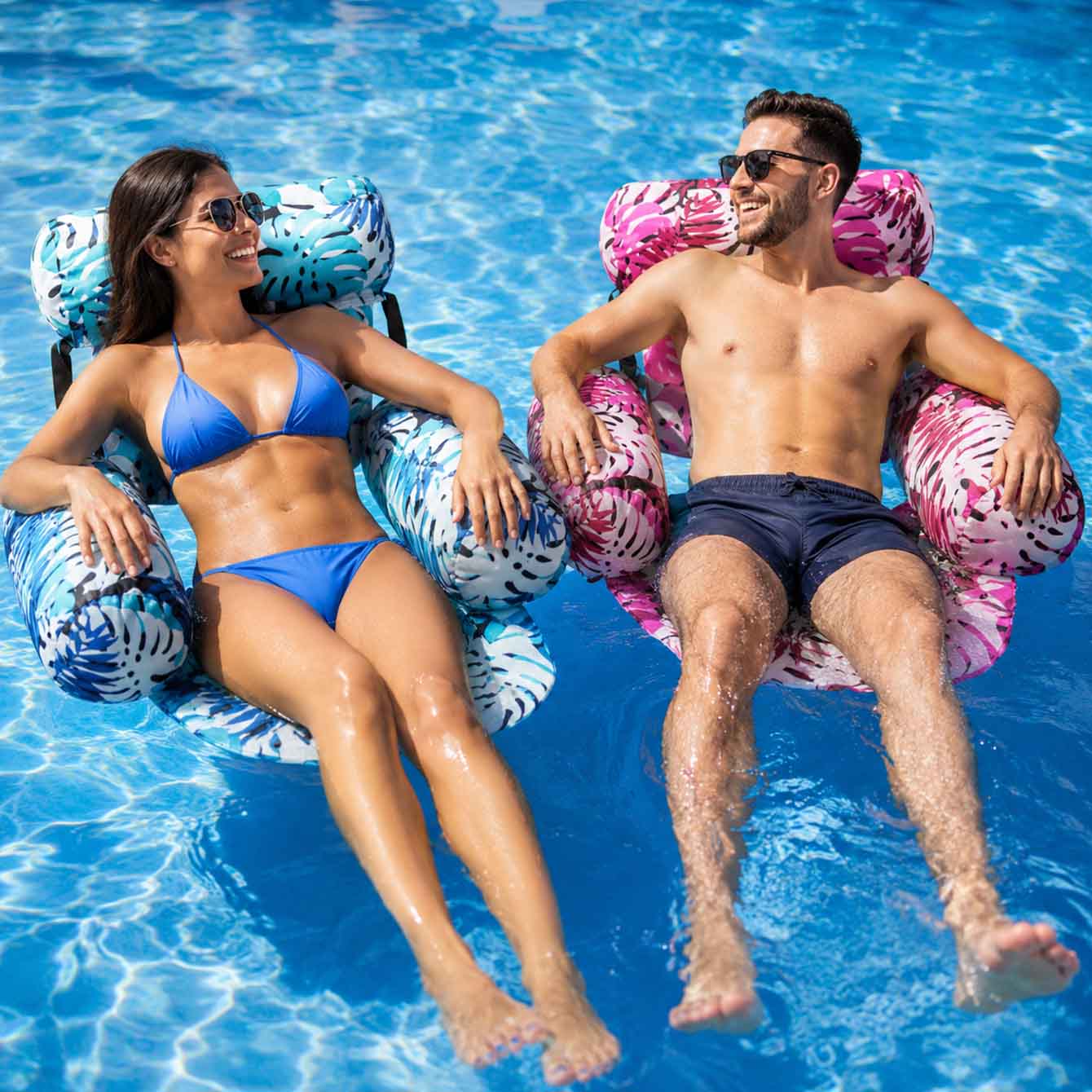 1 adet havuz şamandıraları şiş - Pool Lounger Inflatable incelemesi ve fiyatı