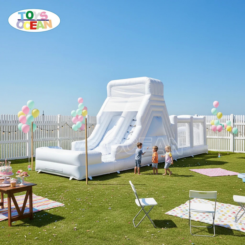 Beyaz Şişme Su Kaydırağı, Uzun - Water Slide Inflatable incelemesi ve fiyatı