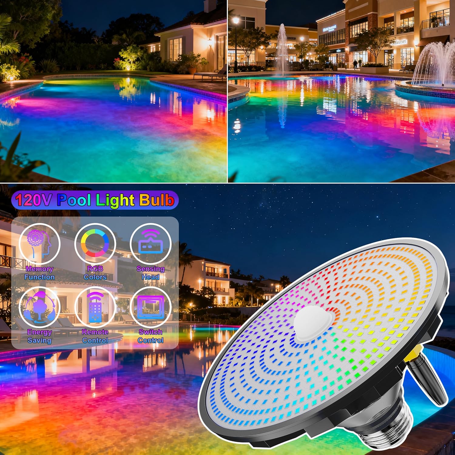 Güneş Enerjili Havuz Lambaları - Pool Light Solar Rechargeable incelemesi ve fiyatı